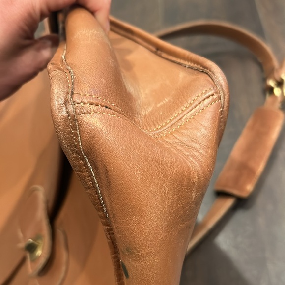 COACH Vintage ‘96 Beekman Briefcase/Laptop Bag Brown Gold - Picture 6 of 16